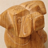 hund træ skulptur gammel figur genbrugs kunst